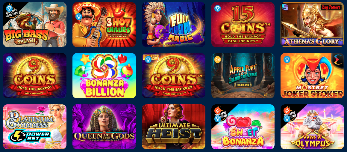 Слоты Mostbet Слоты Mostbet