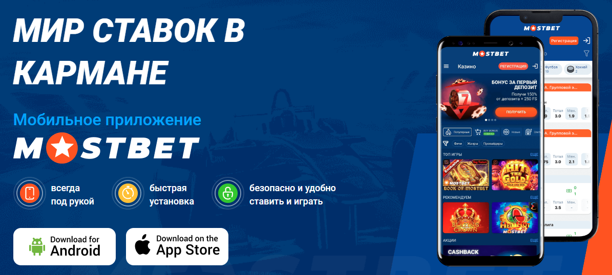 Мобильное приложение Мобильное приложение Mostbet